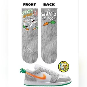 Jordan 1 buggs bunny socks